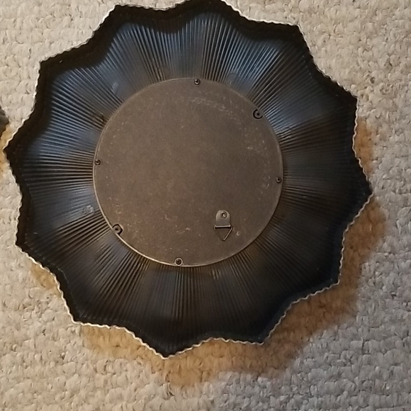 Faux Metal Wall Mirrors Set of 2 - Picture 3 of 4